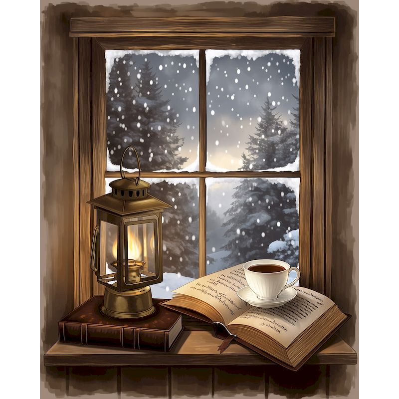 Art Craft Ideas For Adults - Peinture par numéros hivernale pour adultes,