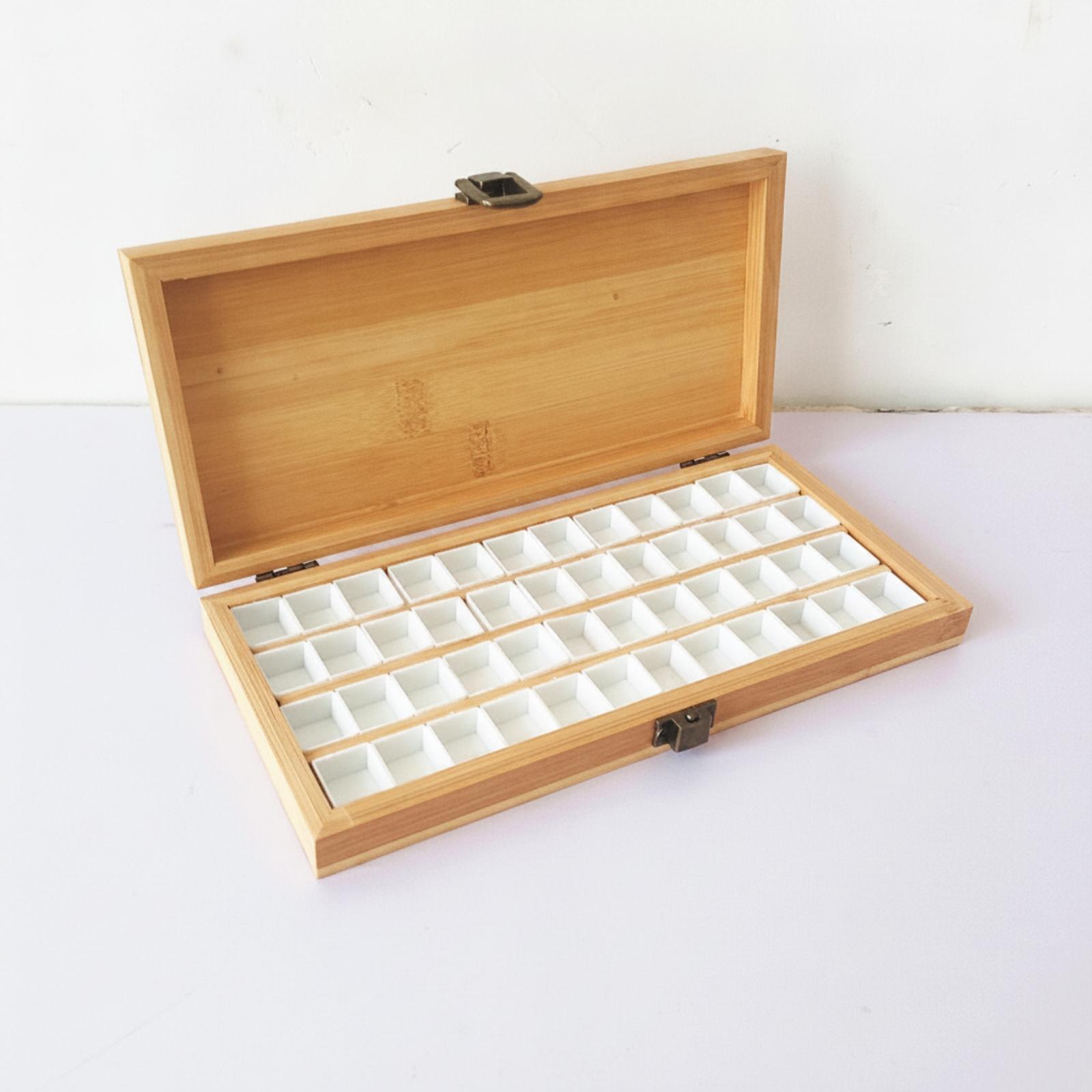 Box Art And Craft - Palette en bois pour peinture d'ongles