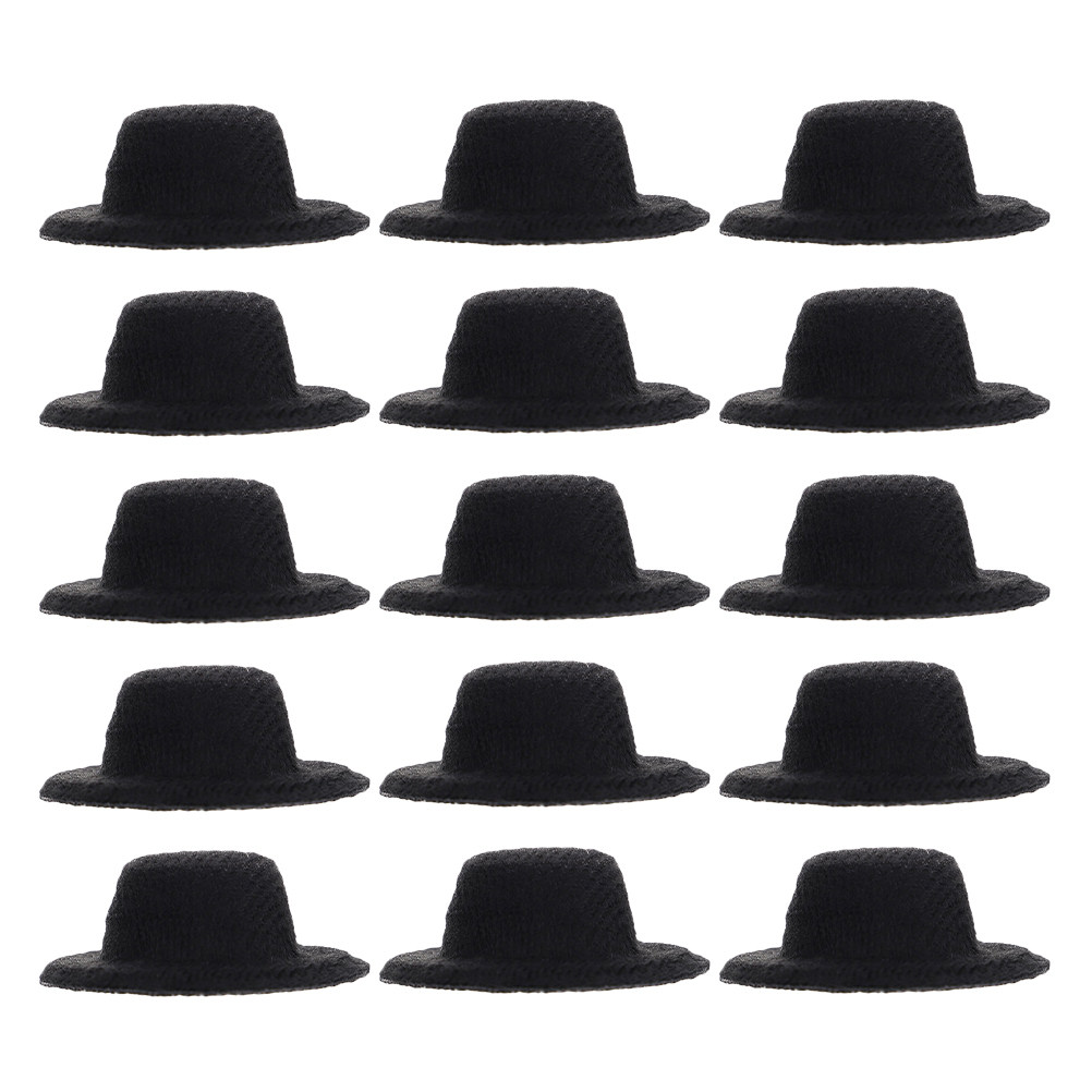 Art Craft Hat - 40 chapeaux hauts noirs miniatures pour