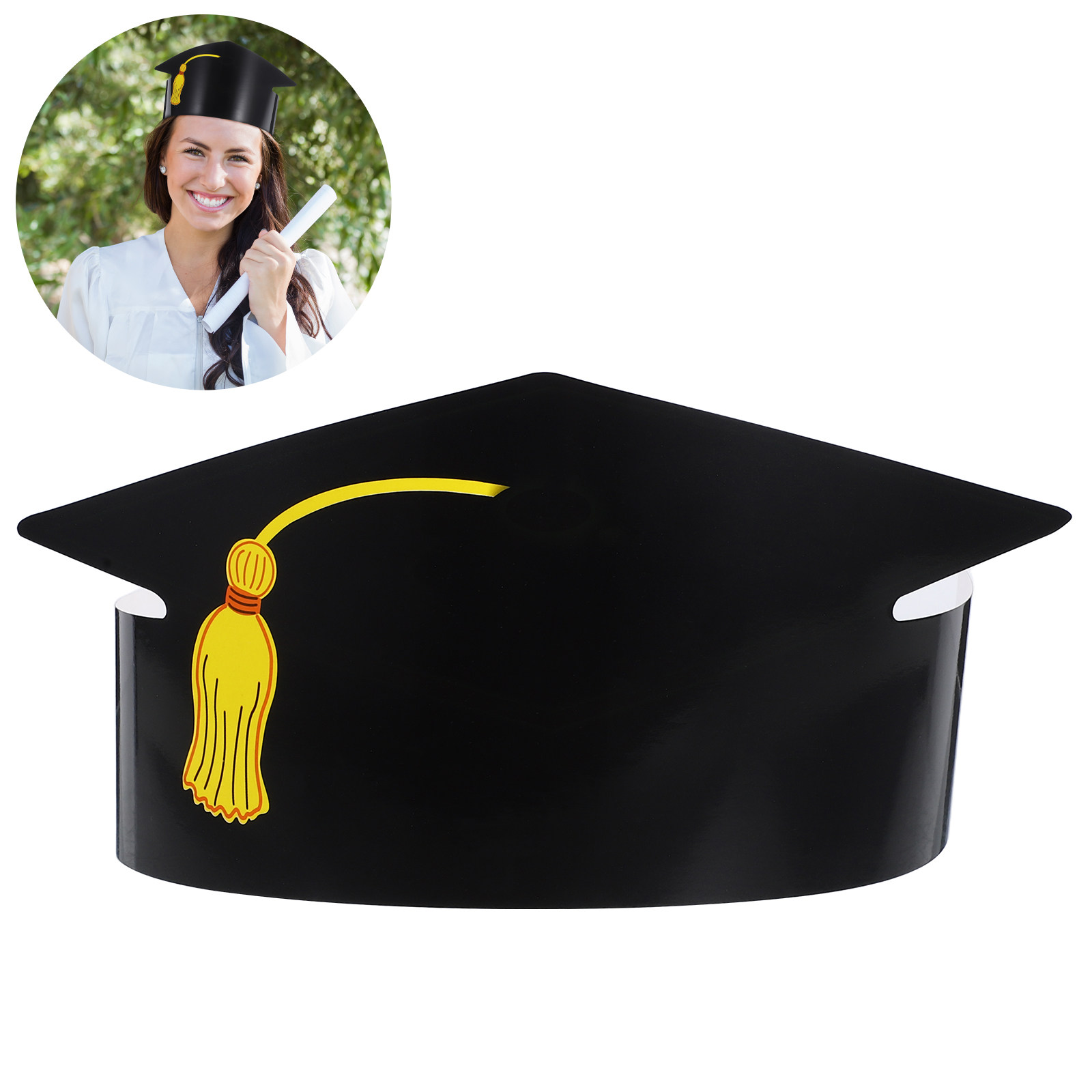 Art Craft Hat - 12 chapeaux de diplômé en papier,