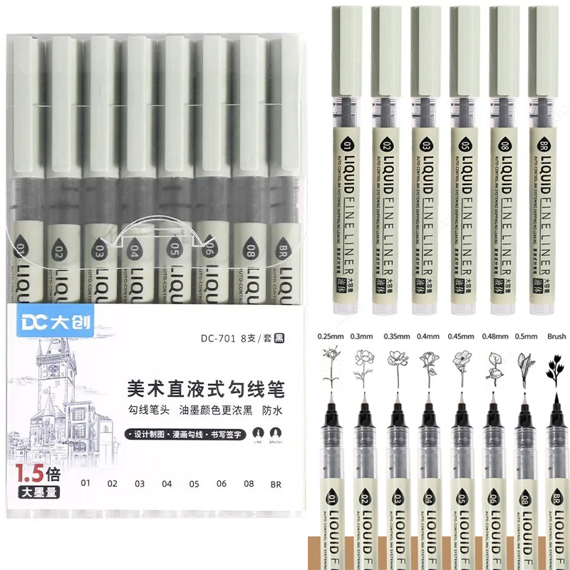 Lot de 5/8/12 stylos marqueurs - Craft And Art Difference avis et prix