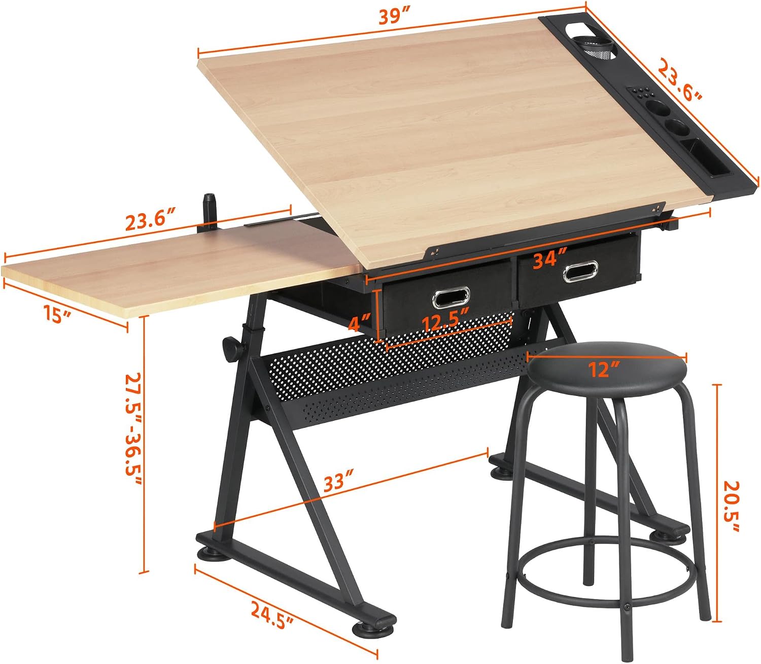 Table de dessin réglable avec  - Art Craft & Architecture avis et prix