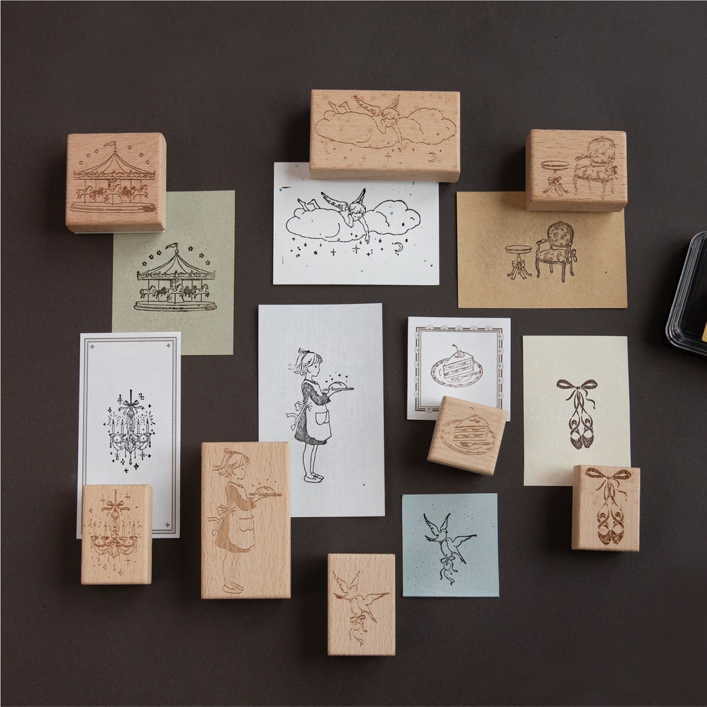 Tampon en caoutchouc vintage à - Art Craft Notebook avis et prix