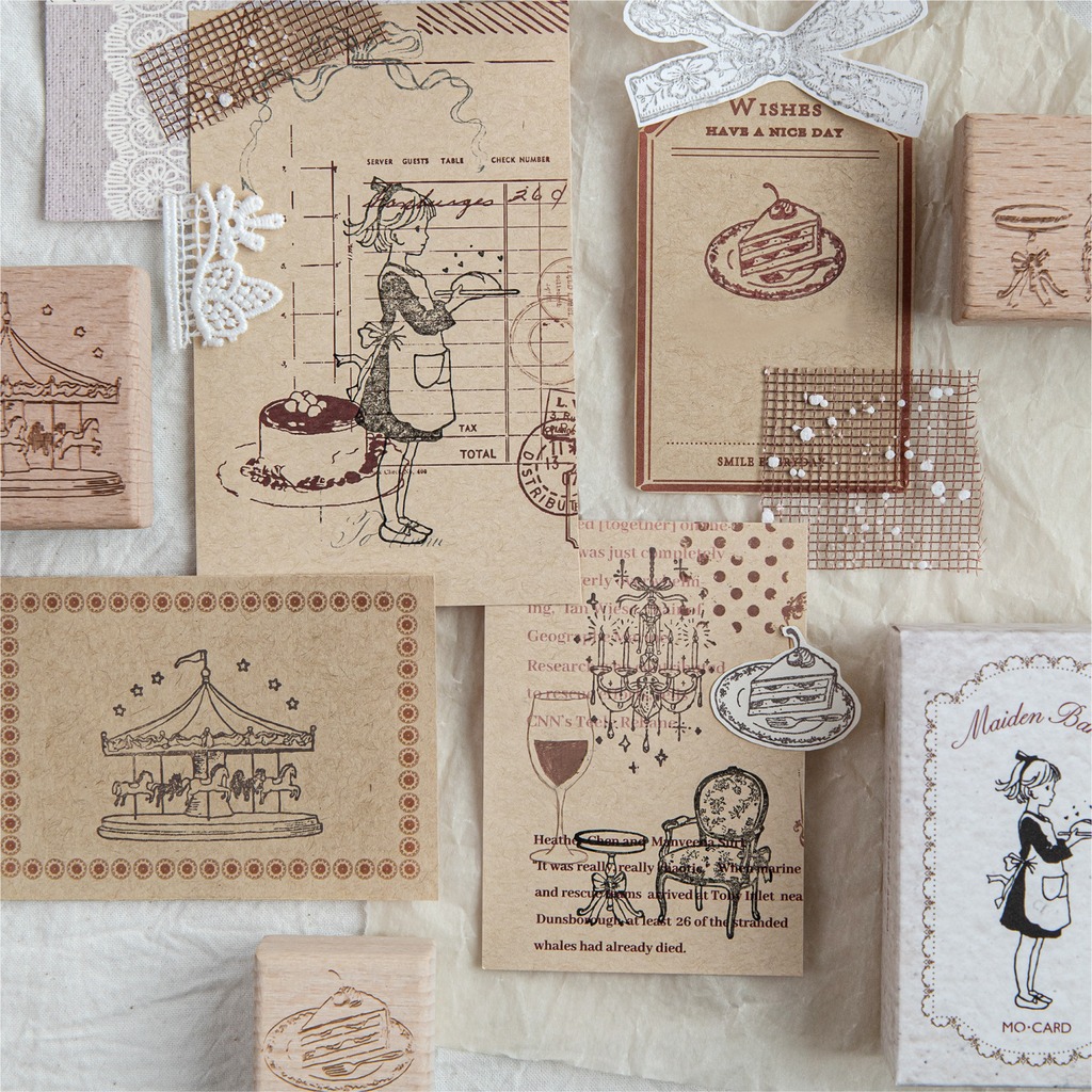 Tampon en caoutchouc vintage à - Art Craft Notebook avis et prix