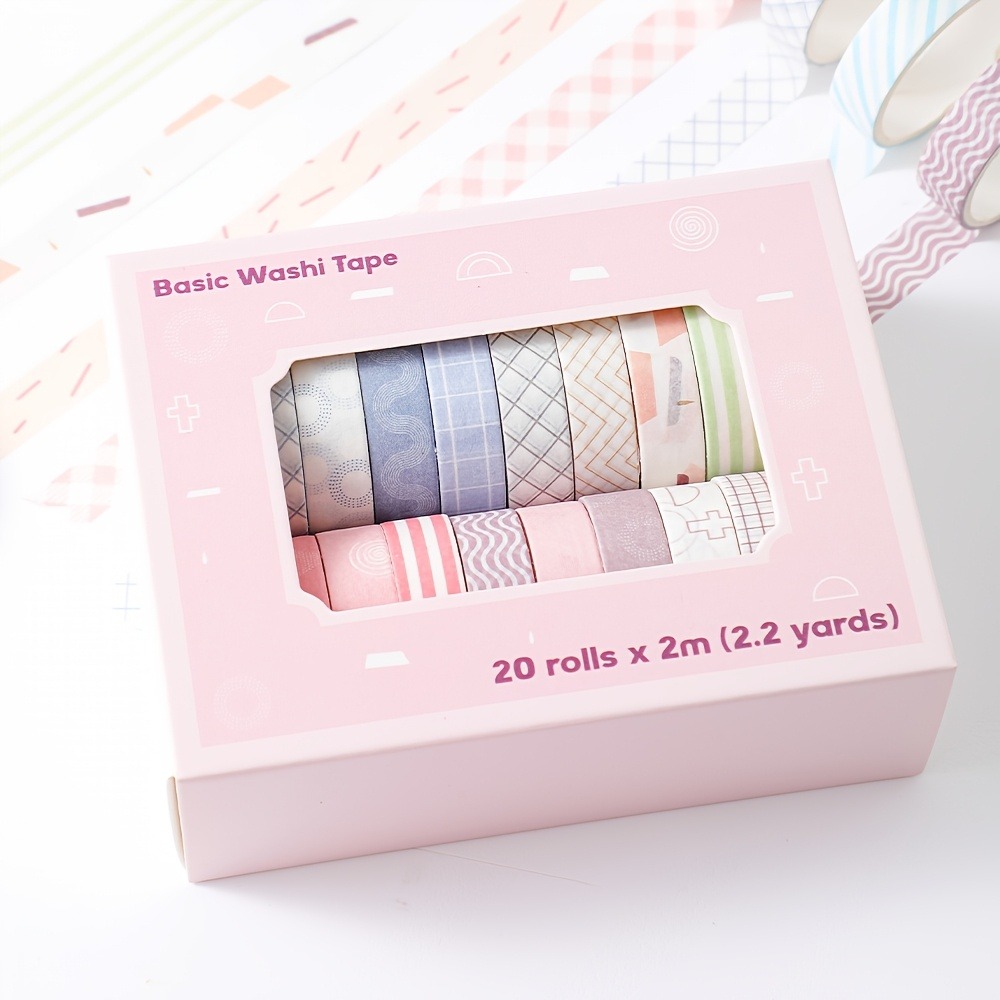 20 rouleaux de ruban adhésif m - Art Craft Notebook avis et prix
