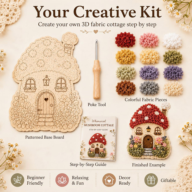 Kit DIY Poke Art Maison Champi - Art Craft & Architecture avis et prix