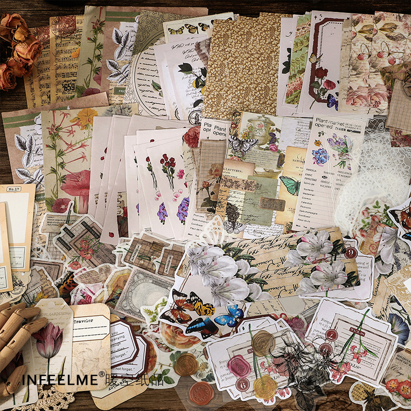 Lot de 260 autocollants vintag - Art Craft Notebook avis et prix