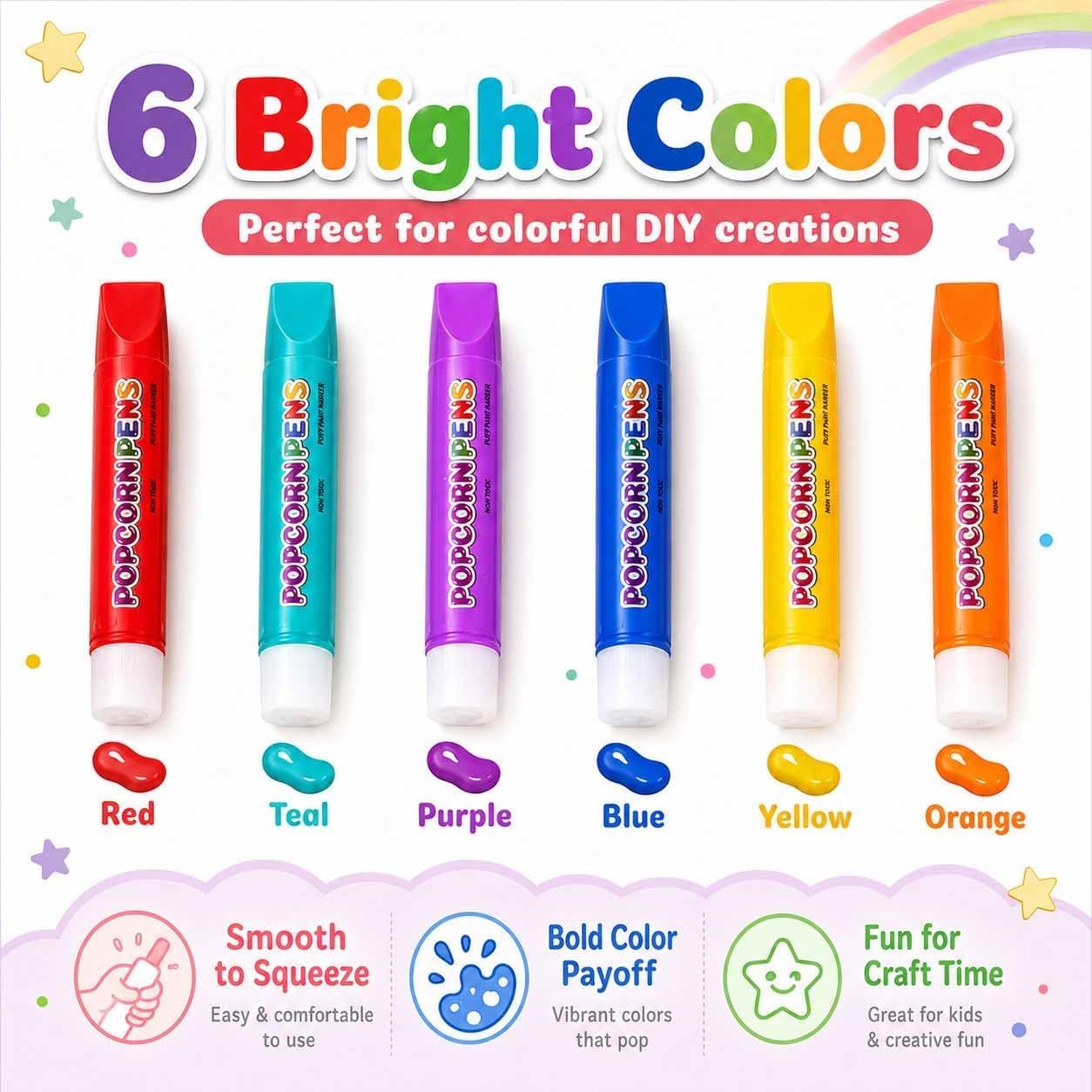 Stylos à popcorn gonflés magiq - Art Craft Notebook avis et prix