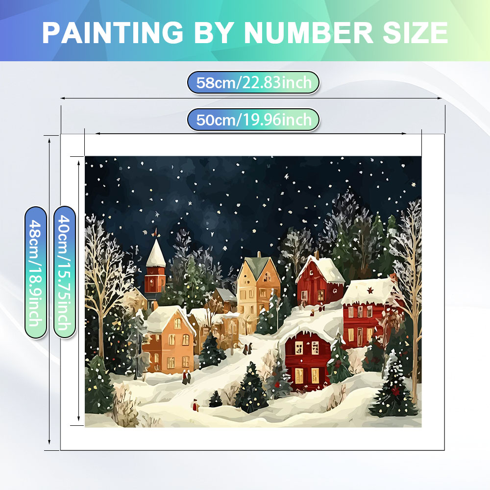 HUACAN Peinture par Numéros -  - Art Craft Winter avis et prix