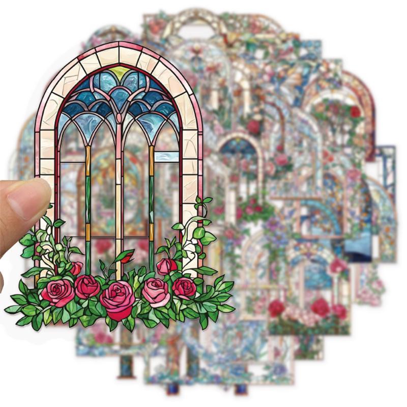 50 autocollants floraux vintag - Art Craft Notebook avis et prix
