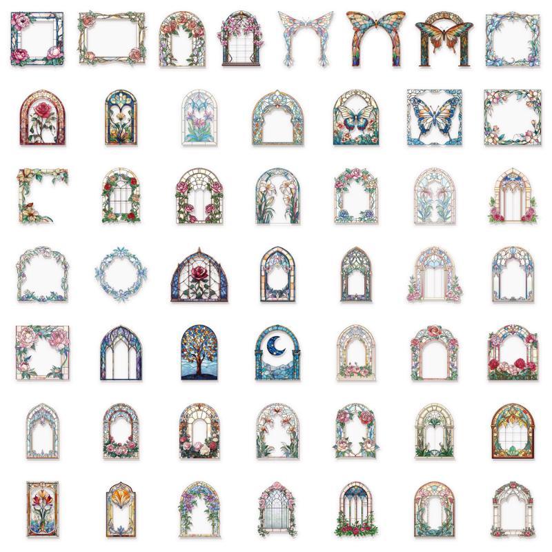 50 autocollants floraux vintag - Art Craft Notebook avis et prix